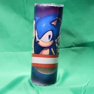 sonic the hedgehog tumbler 20 oz #1