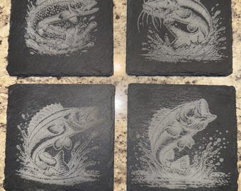Fresh Water Fish Coaster Set