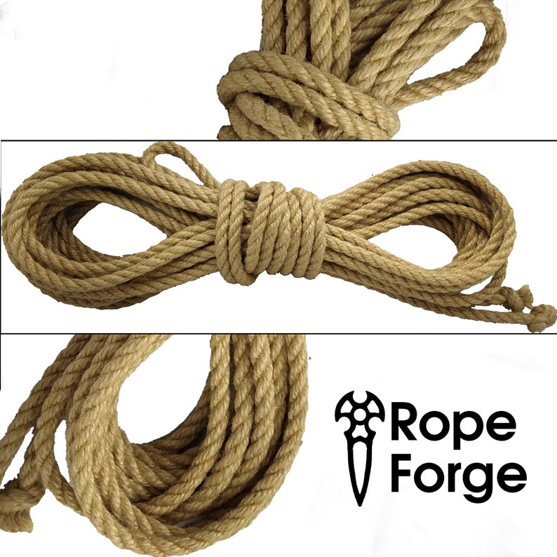 6mm Natural Jute Shibari Bondage Rope, EACH. Kink/bdsm/suspension/self ...