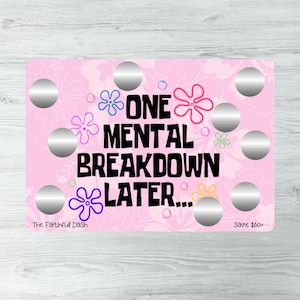 ONE BREAKDOWN LATER | Scratch Off Savings Challenge | Save 60+ | Laminated | A5 Size