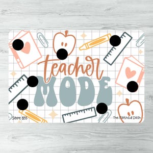TEACHER MODE | Scratch Off Savings Challenge | Save 55 | Laminated | A5 Size