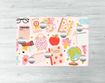 SCHOOL SUPPLIES | Scratch Off Savings Challenge | Save 50 | Laminated | A5 Size