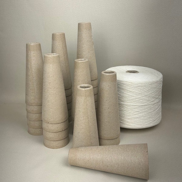 Multi-purpose Craft Cones: Set of 10 Cardboard Cones for Yarn, Papier-Mache, and Christmas Crafts