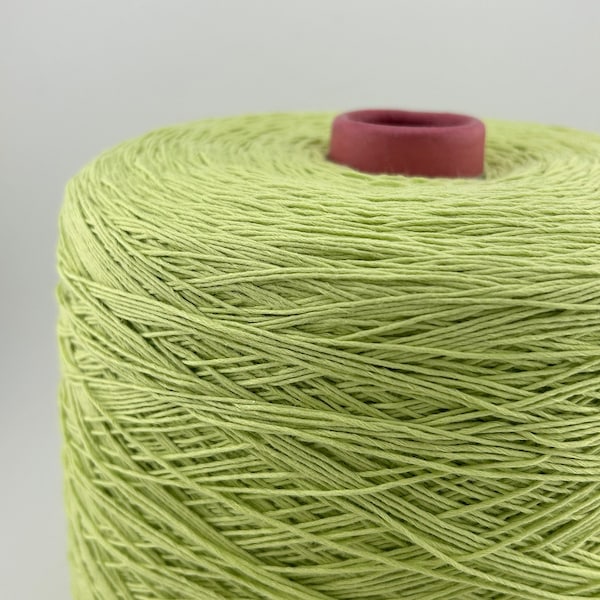 100% Combed Cotton, Yarn on Cone, Tshirt Yarn, Machine and Hand Knitting, Crochet Yarn - 420m/100g - 459yds/3.52oz