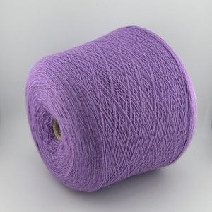 Lavender Lambswool Yarn Cone: Italian Lace Weight (700m/100g)