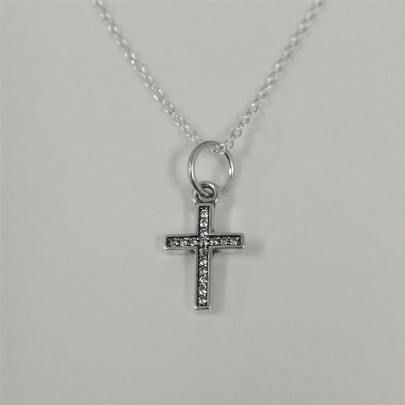 Pandora Sparkling Cross Pendant Necklace Set Ireland