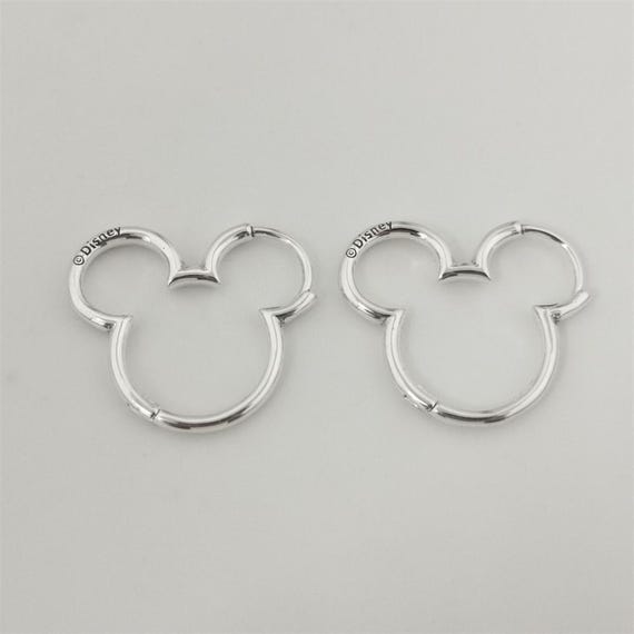 Pandora Mickey Mouse Silhouette Hoop Earrings UK