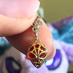 Peter Spider Verse Inspired Silver Necklace