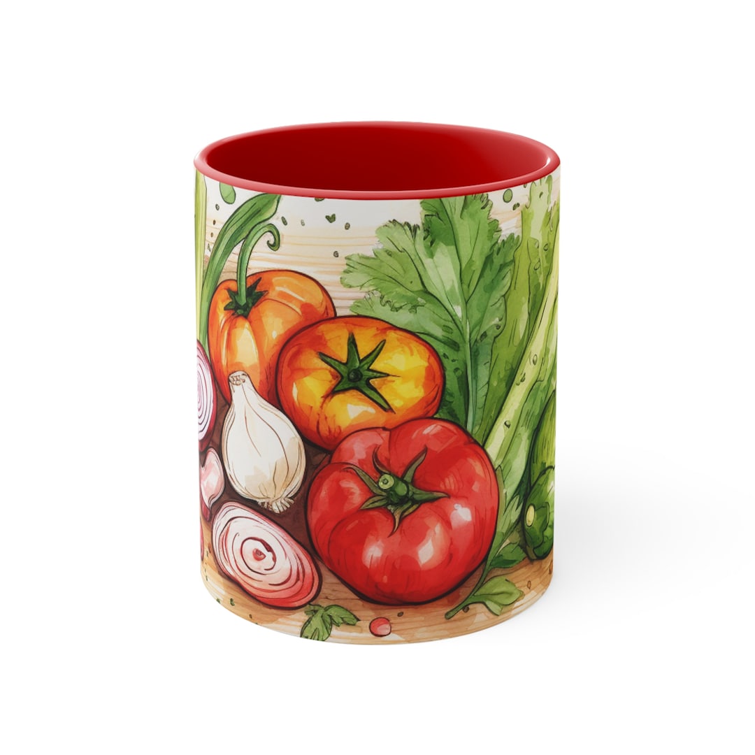 Custom Mugs Mug Vegetable Mug Cooking Mug Coffee Mug 11oz Etsy