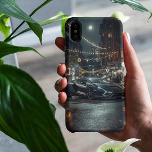 Luxury Sports Car Phone Case | Scenic Background | iPhone & Samsung