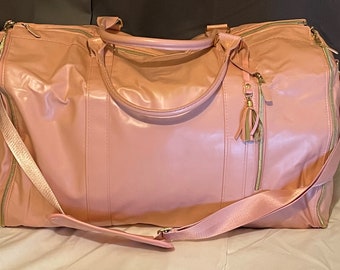 Converteerbare handbagage kledinggeschenken tas voor vrouwen lederen tassen voor reizen met schoenenzakje 2 in 1 hangende paktas reistas cadeau voor haar