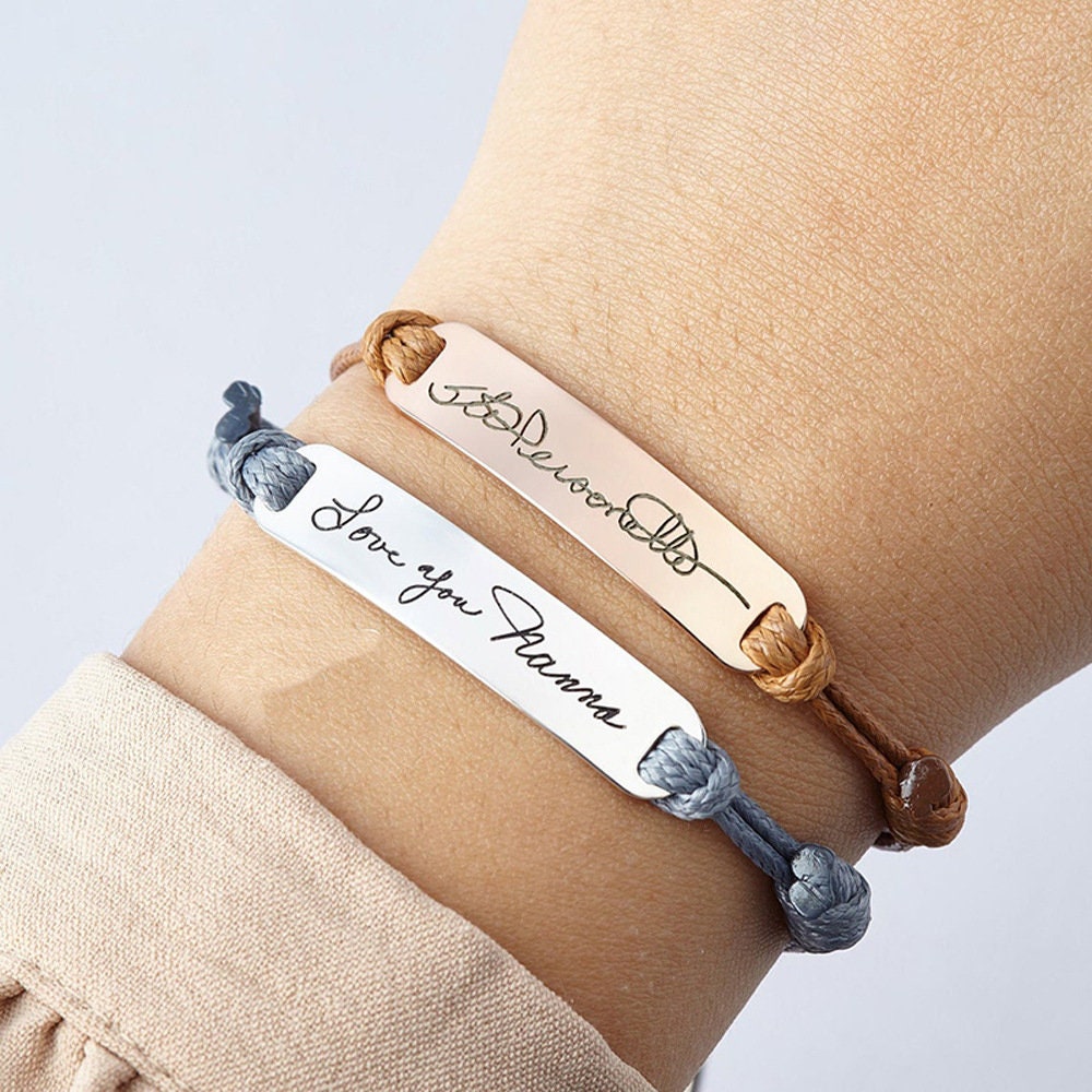 Bracciale A Barra Personalizzato Con Nome Inciso - Acciaio Inossidabile, Catena Regolabile 240 Mm, Con Charm A Cuore, Regalo Per Fidanzate E Damigelle (Argento/Oro/Rosa) - 4