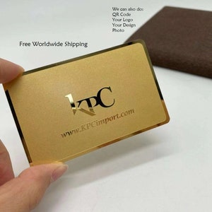 Gold Member Card, Metal personalized Luxury cards, Custom Executive VIP card, Business Metal card, Gold Engraved business card, Aluminium ID