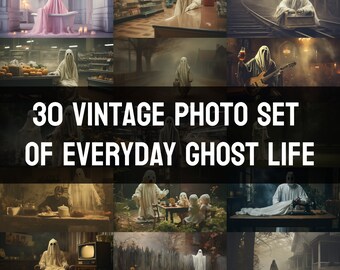 30 Vintage Foto Set Alltag Geisterleben, Vintage Foto, Vintage Gespenst, Gespenst Foto, Vintage Gespenst, Vintage Foto, seltsames Vintage Foto