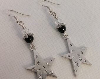Star Dangle Earrings - Celestial Earrings - Star Jewelry