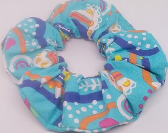 Rainbow Heart Hair Scrunchie - Hair Ties - Hair Accessories