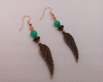 Angel Wing Earrings - Wing Earrings - Gift For Her