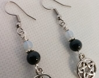 Star Dangle Earrings - Celestial Earrings - Star Jewelry