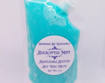 Eucalyptus Mint Scented Squeezable Wax Melts - Home Decor