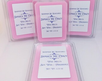 Jamaica Me Crazy Scented Cubed Wax Melts - Soy Wax Melts - Home Fragrance - Home Decor