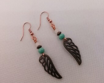 Angel Wing Earrings - Wing Earrings - Gift For Her
