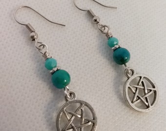 Star Dangle Earrings - Celestial Earrings - Star Jewelry