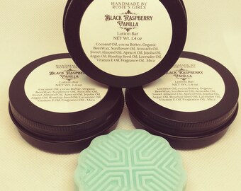 Black Raspberry Vanilla Lotion Bar- Moisturizing Lotion Bar- Hydrating Lotion Bar