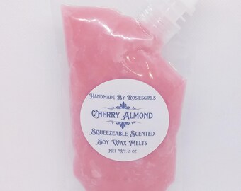 Cherry Almond scented Squeezable Wax Melts - Home Decor