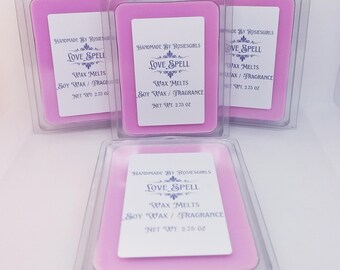 Love Spell Type Scented Cubed Wax Melts - Soy Wax Melts - Home  Fragrance - Home Decor