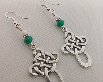 Celtic Cross Earrings - Celtic Knot Jewelry - Irish Jewelry - Gift For her