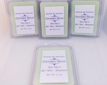 Cucumber Melon Scented Cubed Wax Melts - Soy Wax Melts - Home  Fragrance - Home Decor