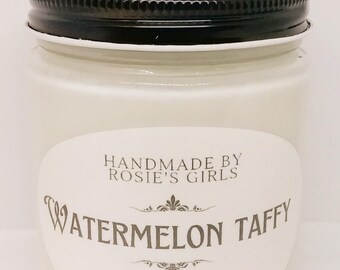 Watermelon Taffy Scented Soy Candle - Scented Candle - Soy Candle - Home Decor