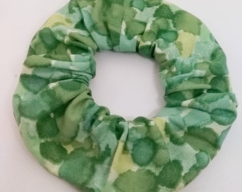Green Splash Hair Scrunchie - Hair Ties - Hair Accessories