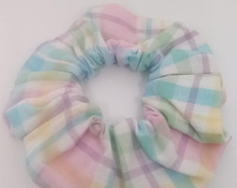 Easter Plaid Pattern Hair Scrunchie - Hair Ties - Hair Accessories