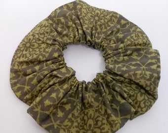 Olive Green Boho Vibes Hair Scrunchie - Hair Ties - Hair Accessories