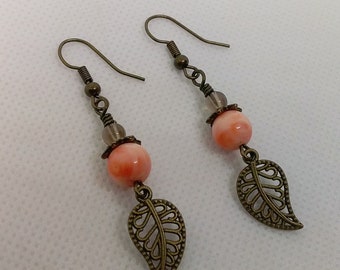Dainty Leaf Filigree Earrings - Filigree Earrings - Boho Leaf Earrings