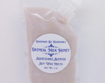 Oatmeal milk And Honey Scented Squeezable Wax Melts - Home Decor
