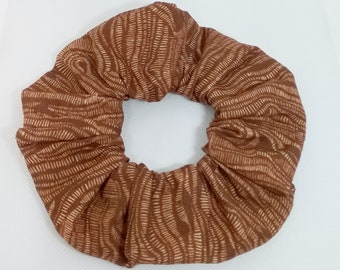 Brown Safari Hair Scrunchie - Hair Ties - Hair Accessories
