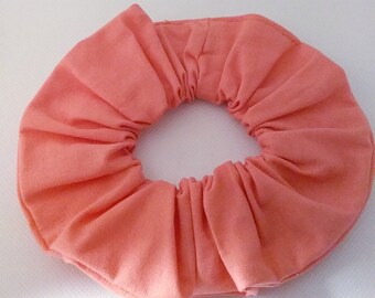 Light Coral Hair Scrunchie - Hair Ties - Hair Accessories
