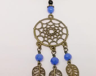 Dream Catcher Boho Necklace - Bohemian Cord Necklace - Dream Catcher Jewelry