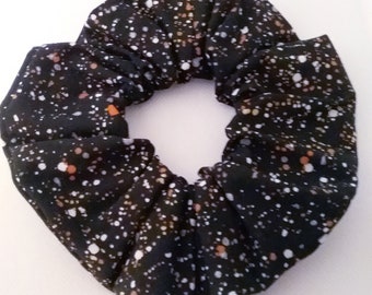 Halloween Black Speckled Themed Hair Scrunchie - Hair Ties - Hair Accessories