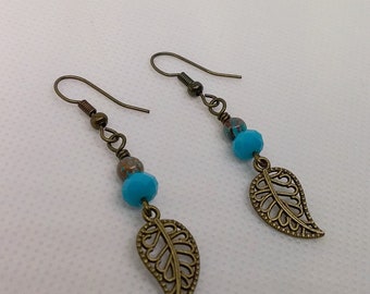 Dainty Leaf Filigree Earrings - Filigree Earrings - Boho Leaf Earrings