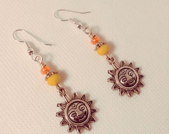 Celestial Earrings - Sun Earrings - Celestial Jewelry