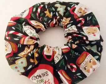 Cookies For Santa  Hair Scrunchie - Hair Ties - Hair Accessories