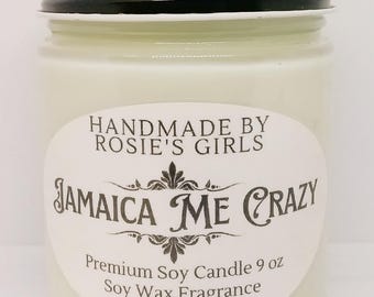 Jamaica Me Crazy Scented Soy Candle - Scented Candle - Soy Candle - Home Decor