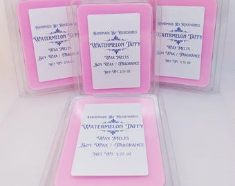Watermelon Taffy Scented Cubed Wax Melts - Soy Wax Melts - Home Fragrance - Home Decor