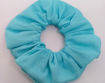 Pretty Blue Hair Scrunchie - Hair Ties - Hair Accessories