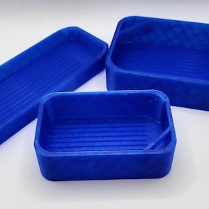 Transparent Blue| Diamond Painting Tray Pet and Fall Proof Diamond Painting Accessories Drill Tray Sealed Diamond Painting Tray Lid