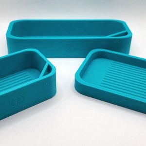 Turquoise | Diamond Painting Tray Pet and Fall Proof Diamond Painting Accessories Drill Tray Sealed Diamond Painting Tray Lid
