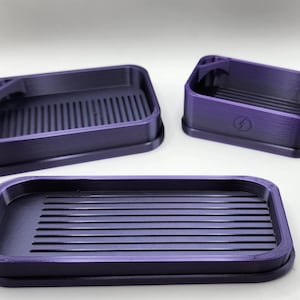 Purple Fade to Black | Diamond Painting Tray Pet and Fall Proof Diamond Painting Accessories Drill Tray Sealed Diamond Painting Tray Lid